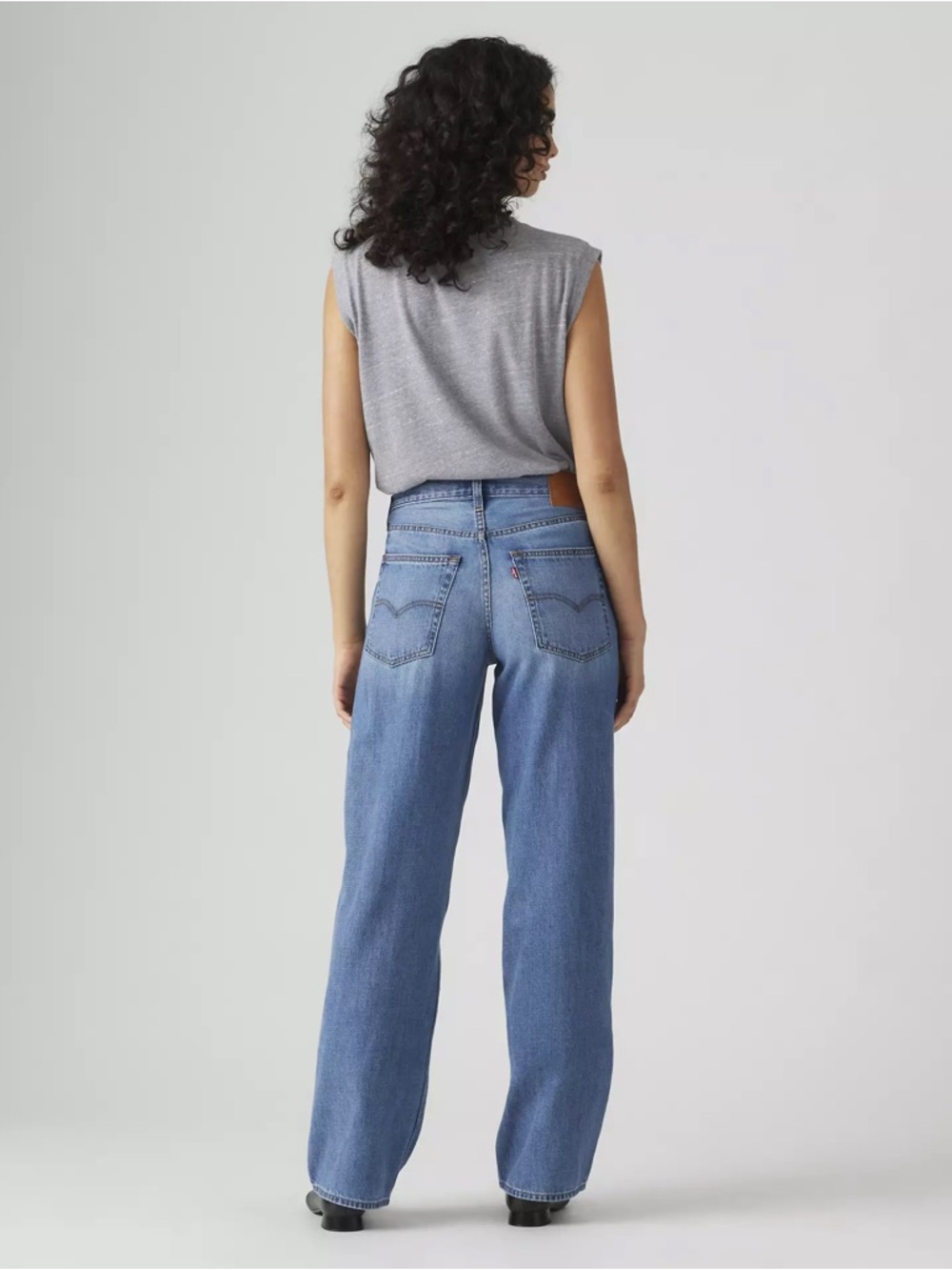 Levi’s BAGGY DAD LINEN+ DENIM LIGHTWEIGHT jeans sz 26/32 mint - medium wash - Picture 3 of 8